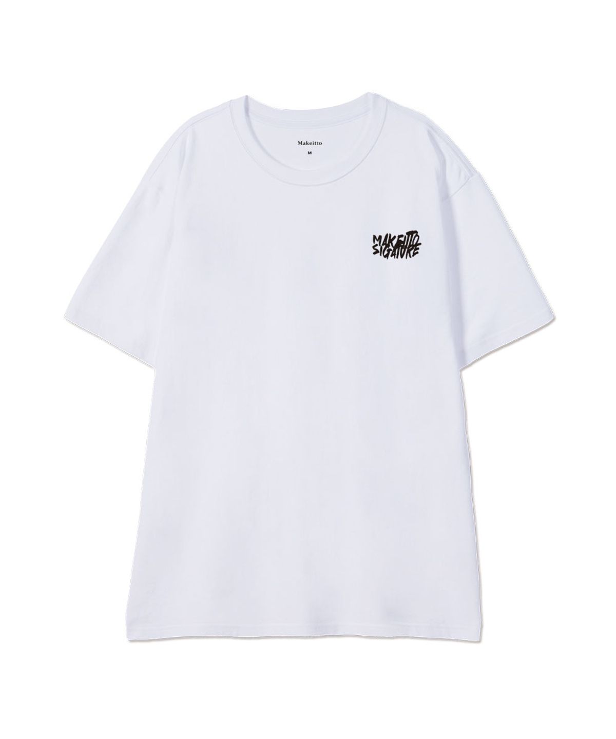 메이킷투(MAKEITTO) [GRAFFITI LOGO] CREW NECK TEE_WHITE