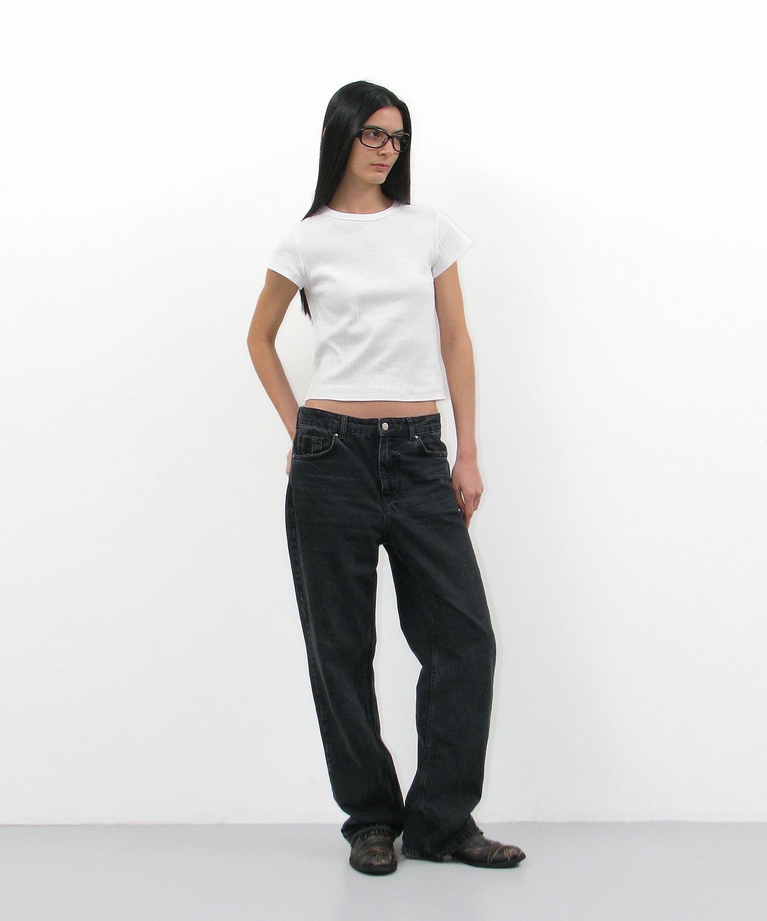 PARTIMENTO WOMAN ♥ LACE PUNCHING 90s SHORT SLEEVE TEE 469e162ffdd99f1c95ec784120b7e9
