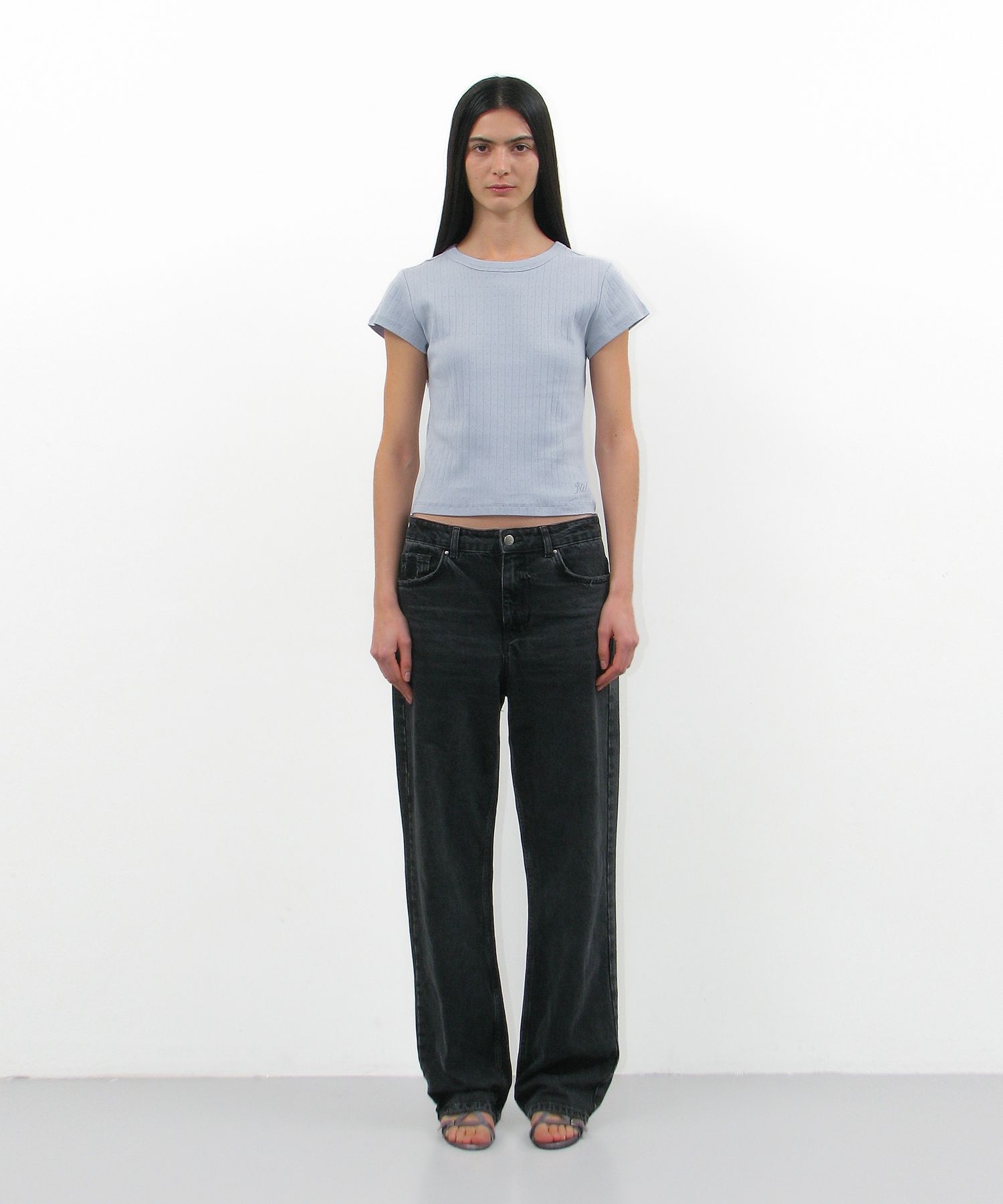 MUSINSA | PARTIMENTO WOMEN Race Punching 90s Short Sleeve