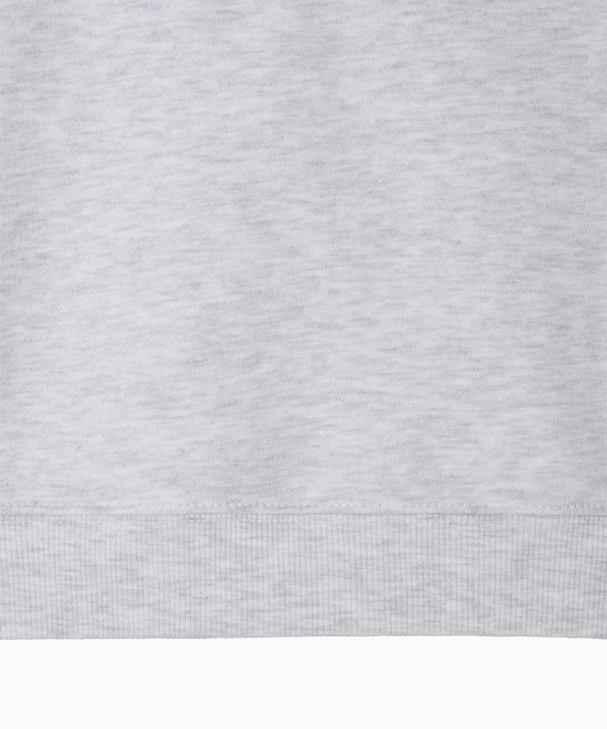 미나수(MENASOO) Track Volume Point Round Sweatshirt_Melange White