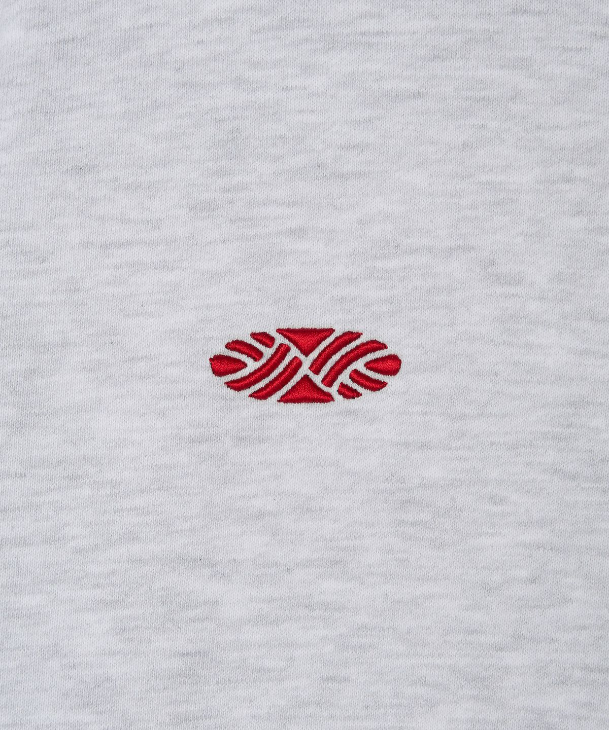 미나수(MENASOO) Track Volume Point Round Sweatshirt_Melange White