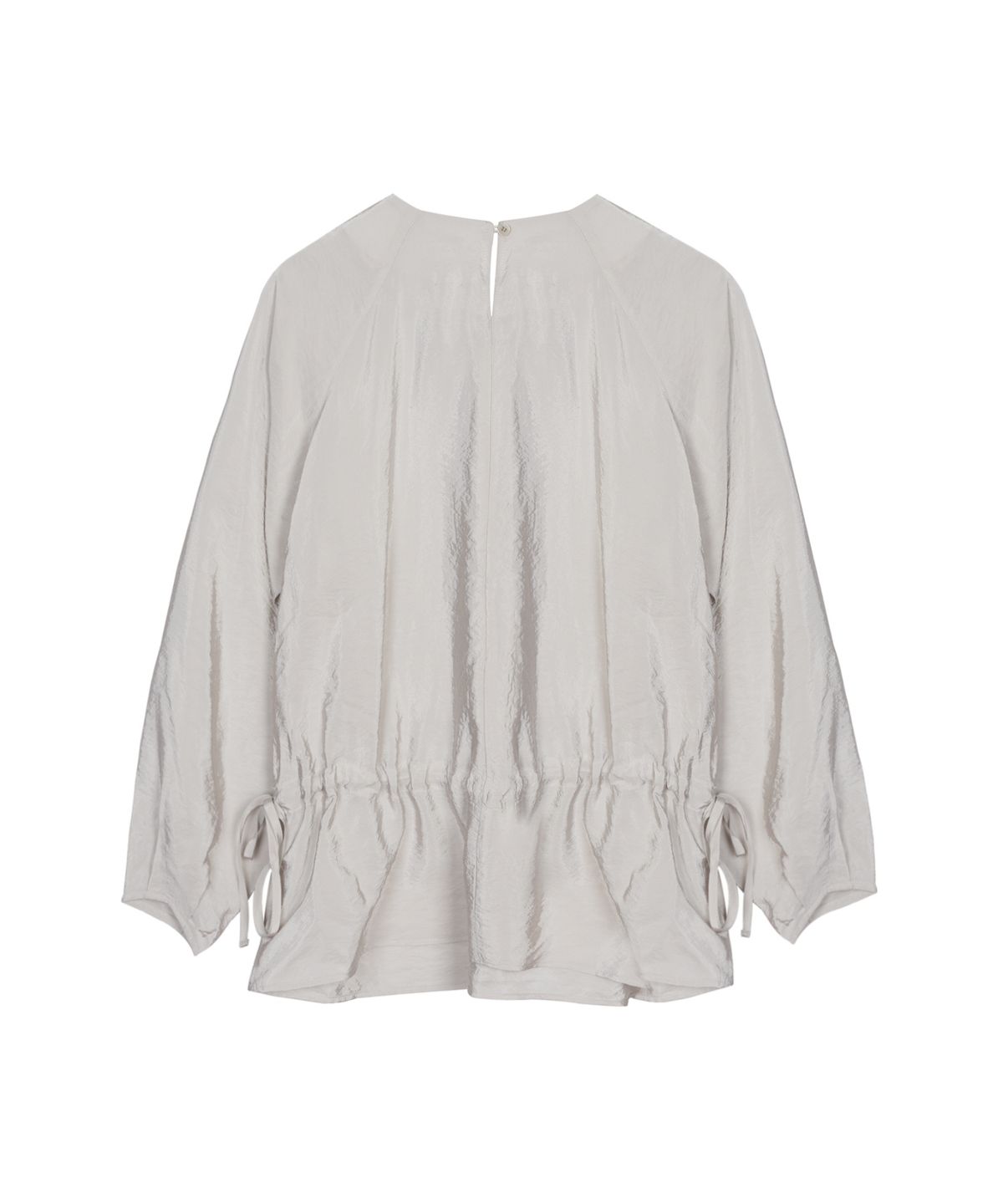 닉앤니콜(NICK&NICOLE) SHINE CURVED SLEEVE BLOUSE_SAND GRAY