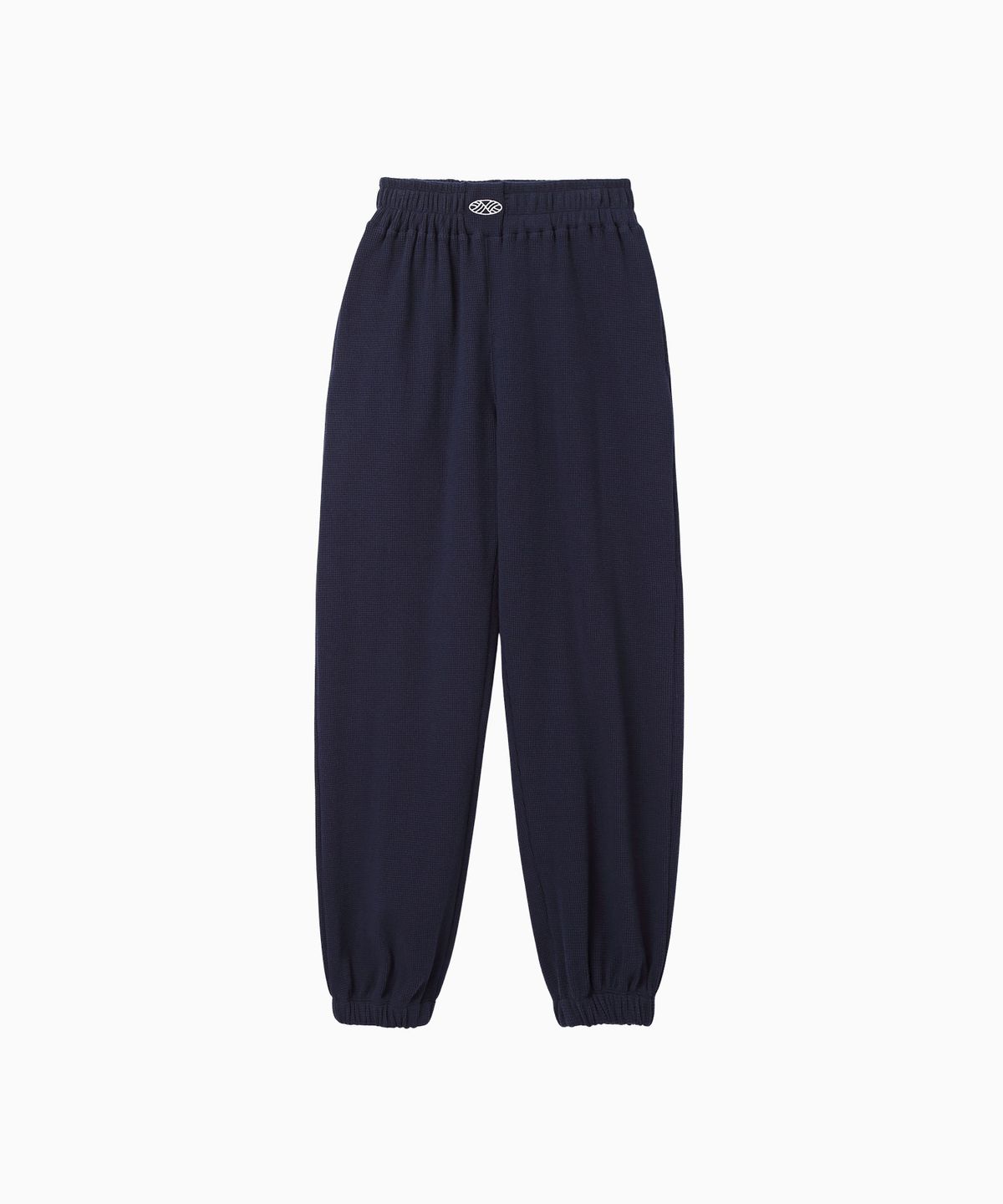 미나수(MENASOO) Track Logo Waffle Jogger Pants_Navy
