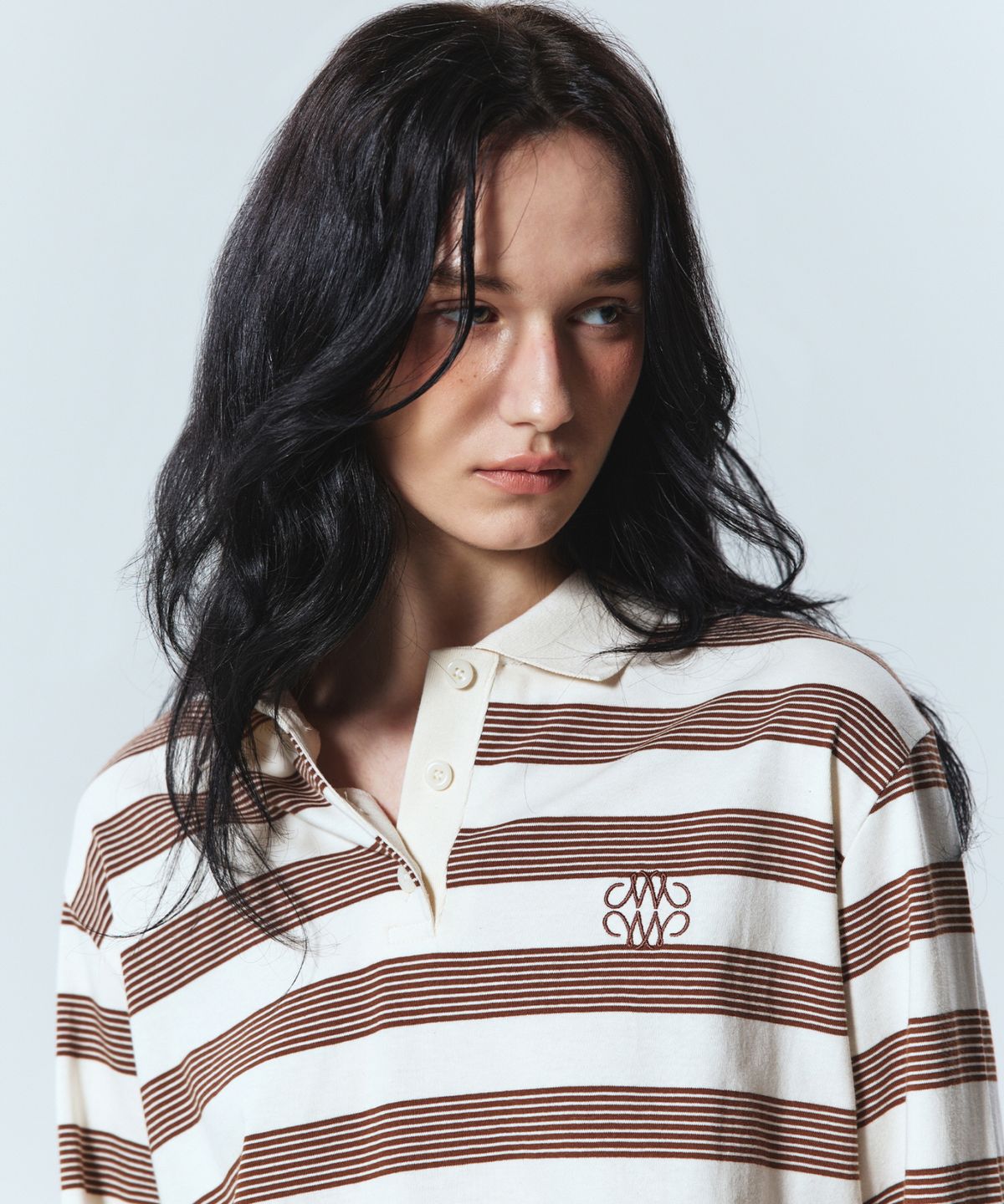 닉앤니콜(NICK&NICOLE) CLASSIC STRIPE PK LONG SLEEVE_BEIGE