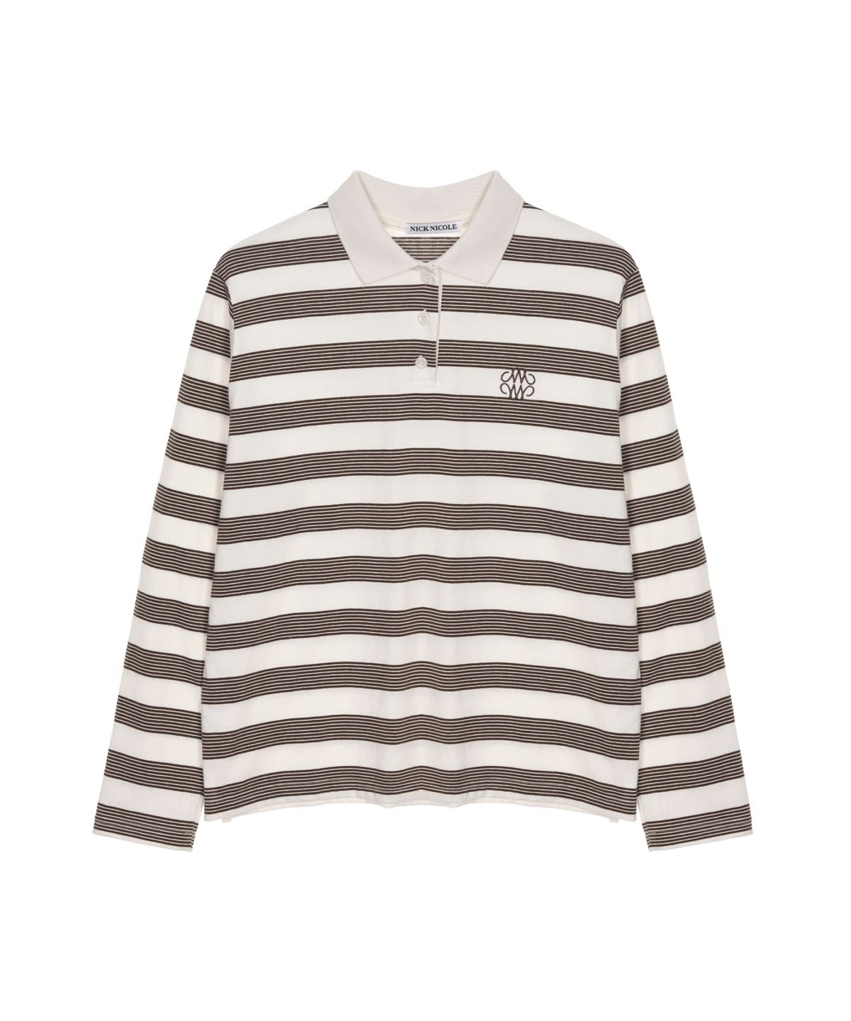 닉앤니콜(NICK&NICOLE) CLASSIC STRIPE PK LONG SLEEVE_BEIGE
