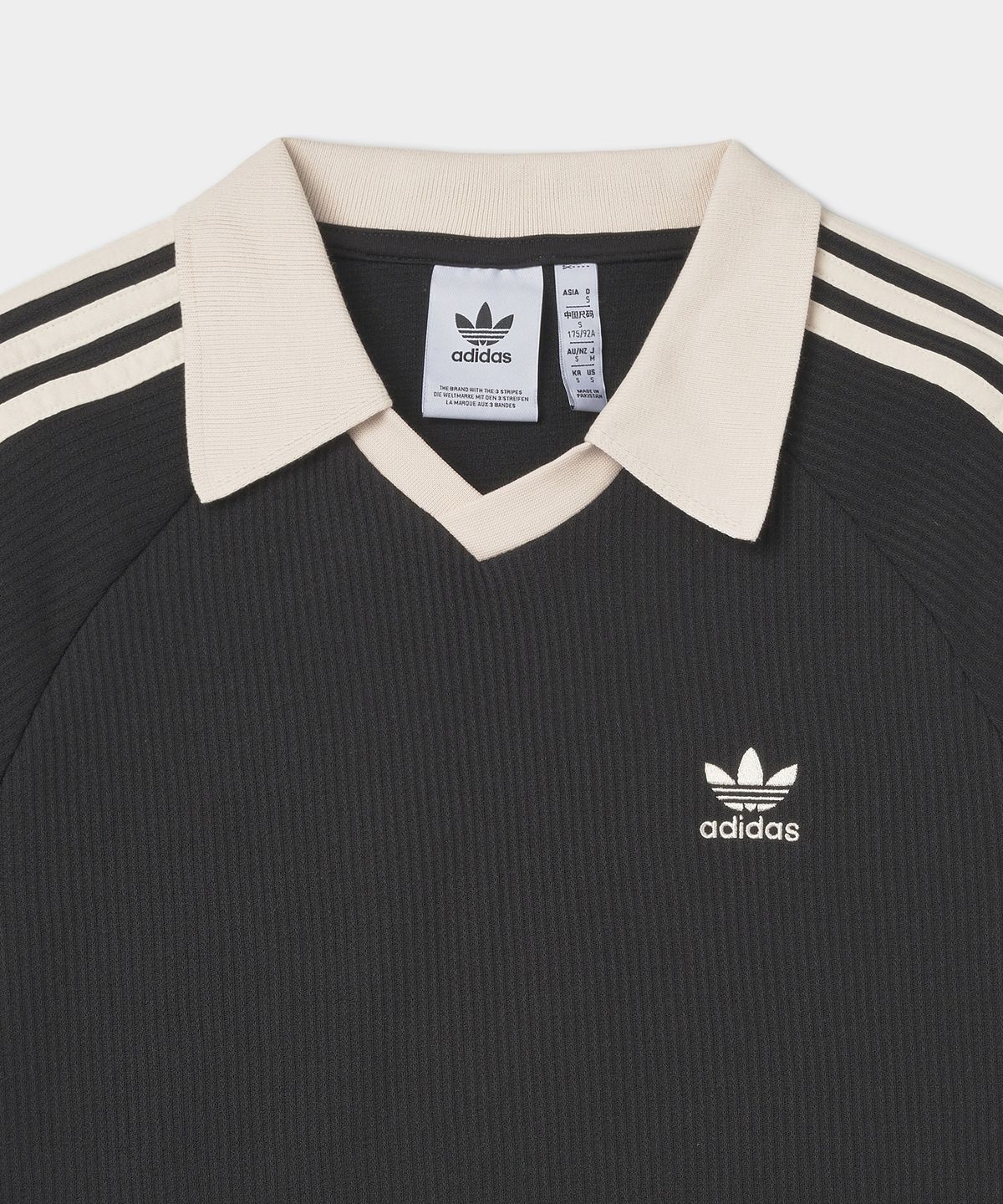 아디다스(ADIDAS) 와플 반팔 폴로 셔츠 - 블랙 / JV9266