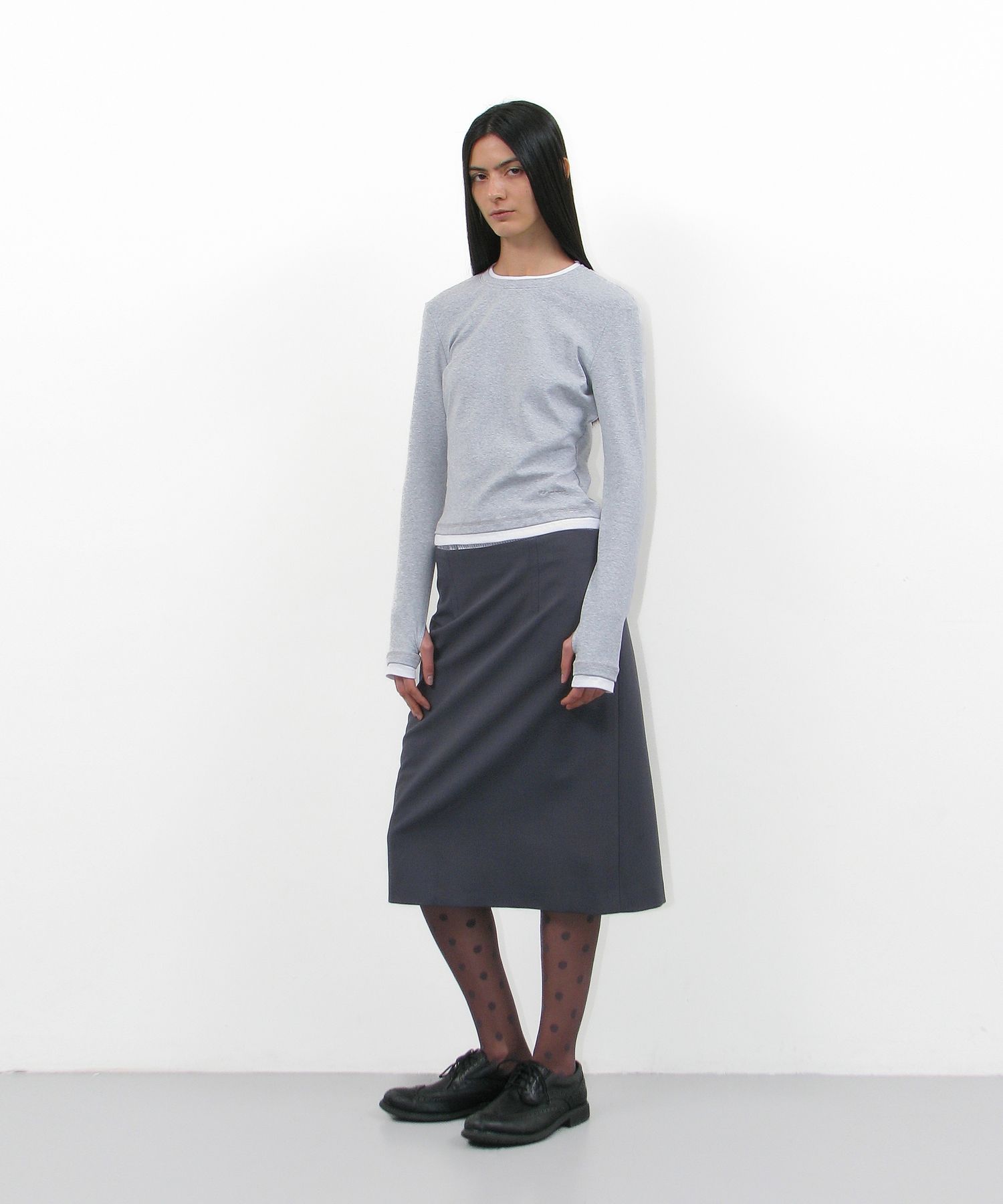 MUSINSA公式 | PARTIMENTO WOMEN PW Double Layered Long Sleeve