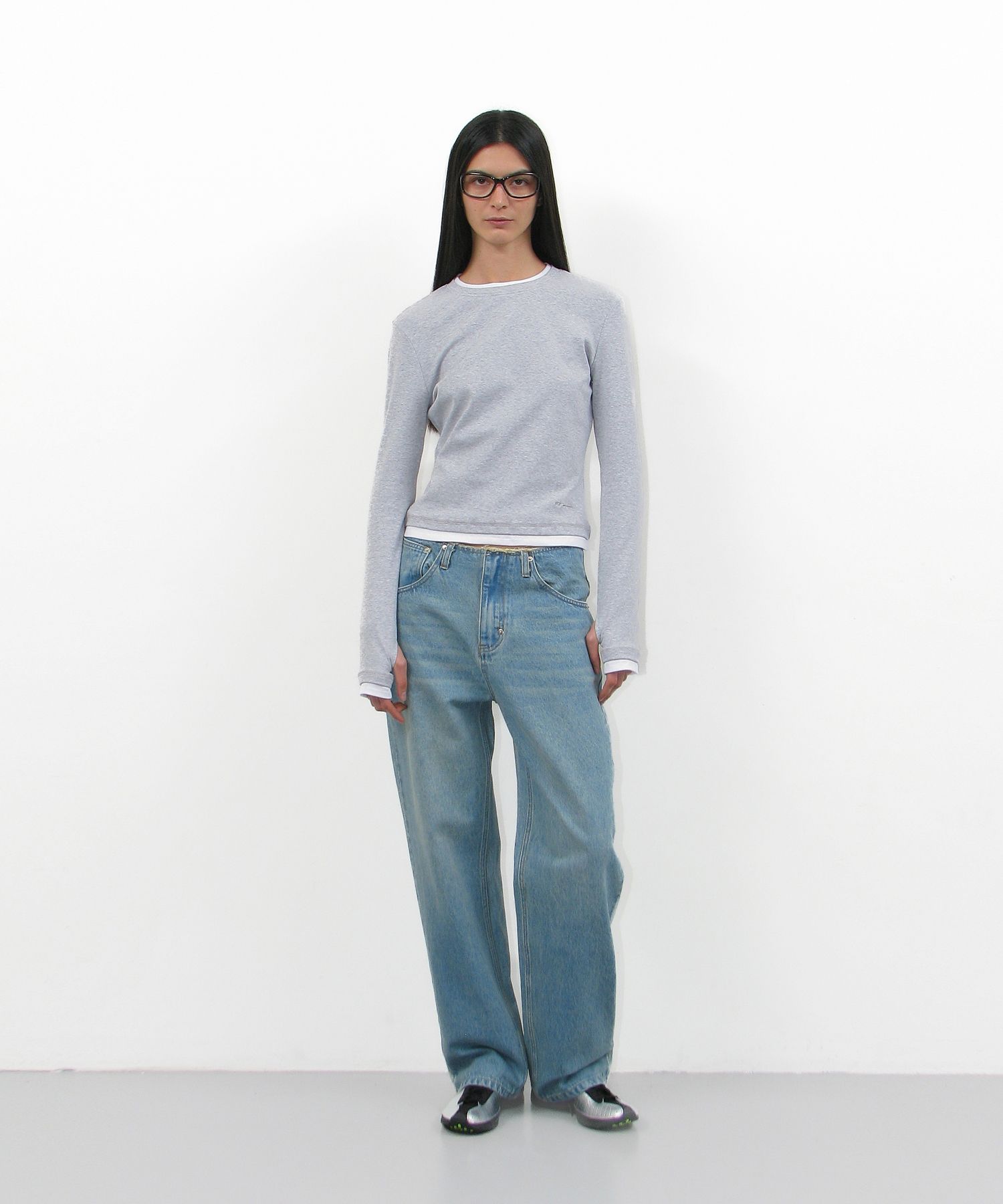 PARTIMENTO WOMAN ♥ PW DOUBLE LAYERED LONG SLEEVE TEE 647024e2bce35389bfdba8b12a8e94