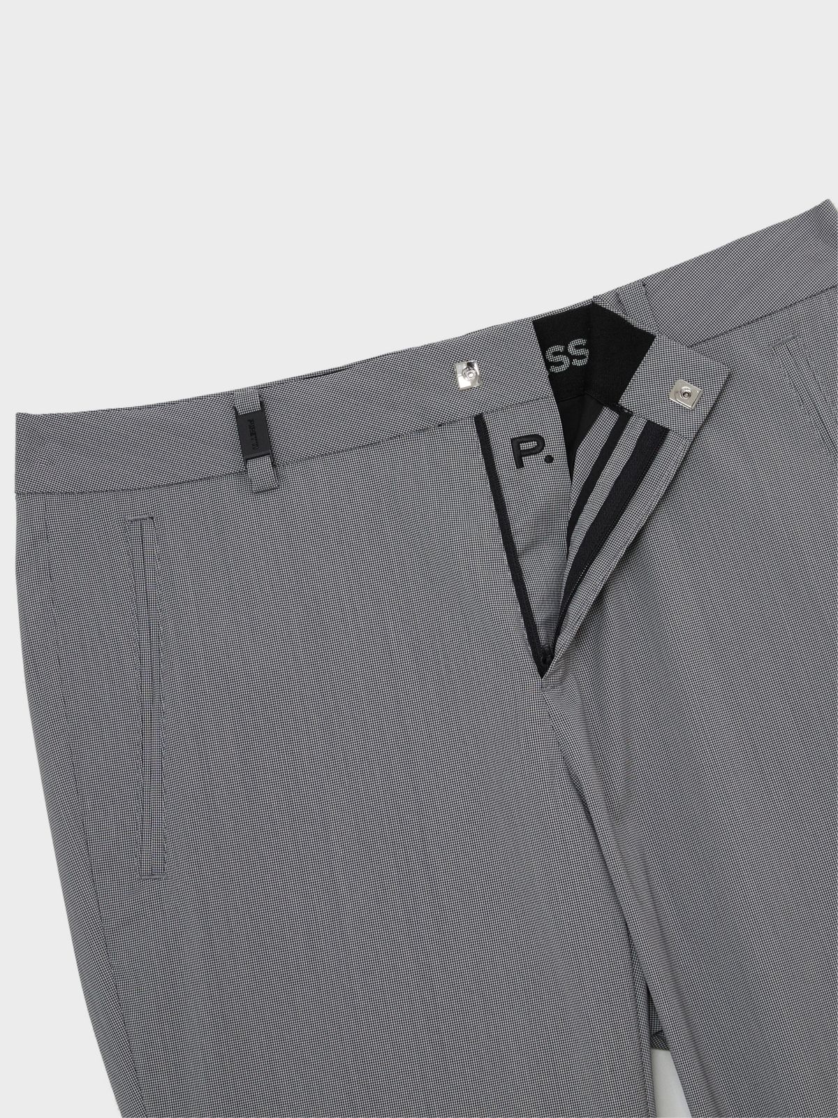 피레티(PIRETTI) 엘리트 테크울 체크 일자핏 팬츠 M_Dark Grey