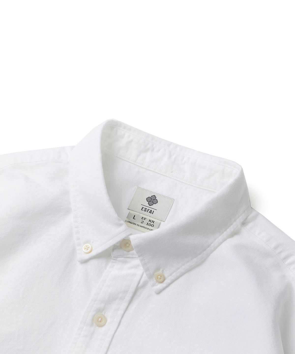 에스파이(ESFAI) 20s OXFORD BUTTON DOWN SHIRTS (WHITE)