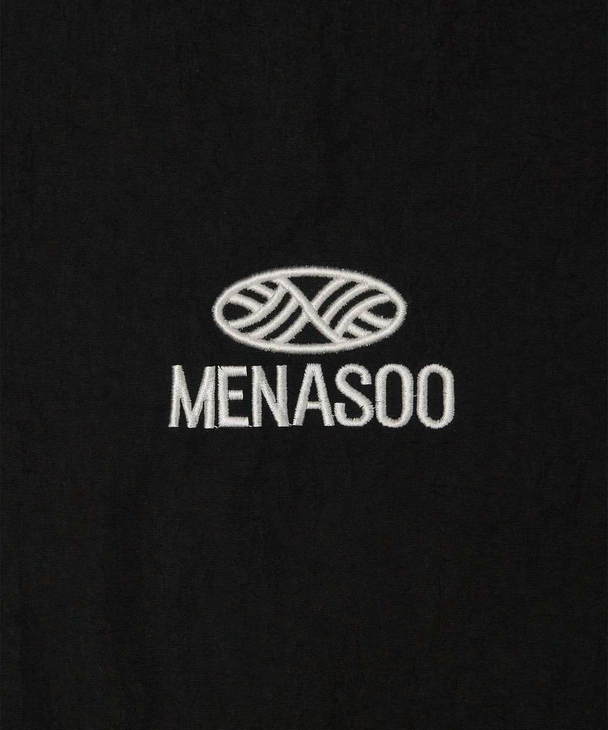 미나수(MENASOO) Highneck Hood Vest_Black