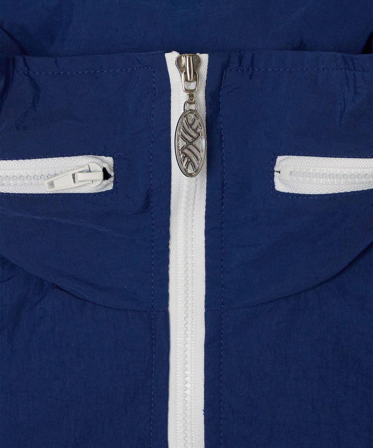 미나수(MENASOO) Highneck Hood Vest_Navy