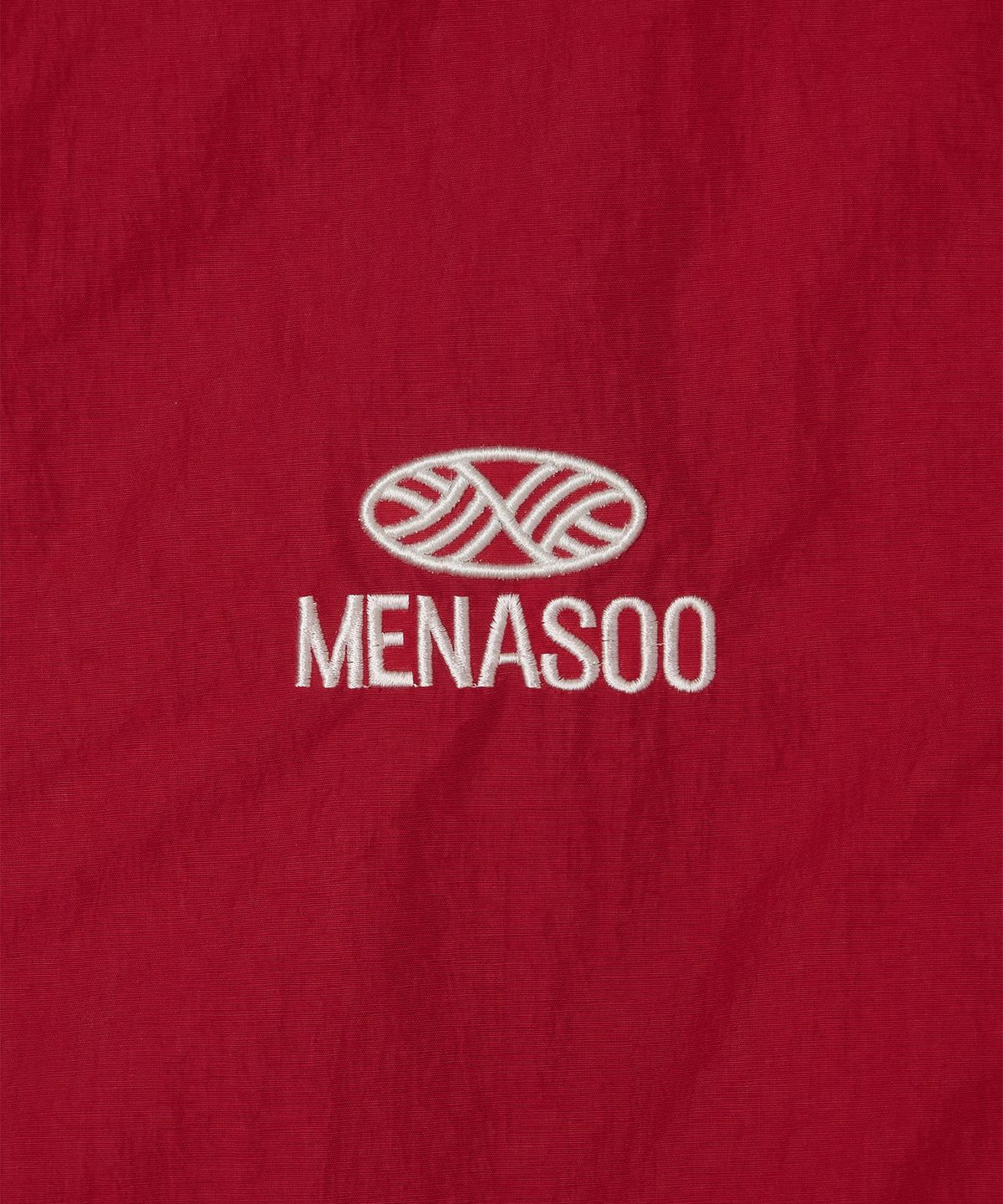 미나수(MENASOO) Highneck Hood Vest_Red