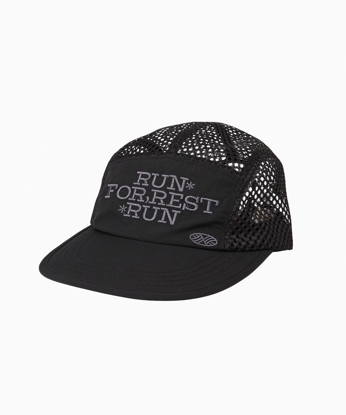 미나수(MENASOO) Run For Rest Run Mesh Camp Cap_Black