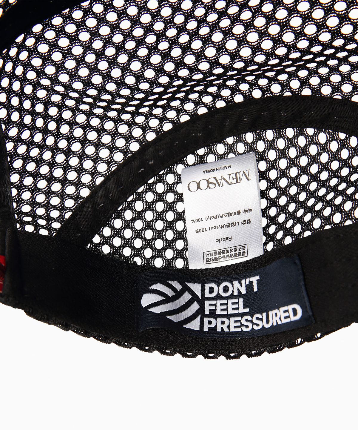 미나수(MENASOO) Run For Rest Run Mesh Camp Cap_Black