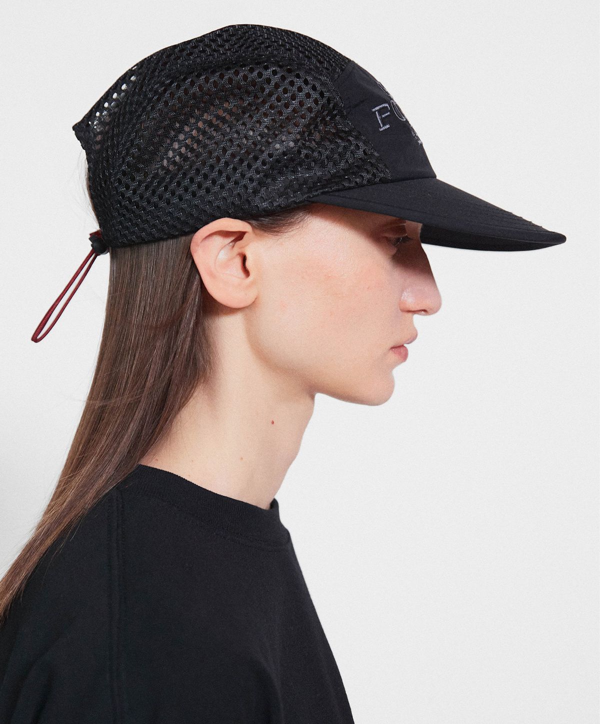 미나수(MENASOO) Run For Rest Run Mesh Camp Cap_Black