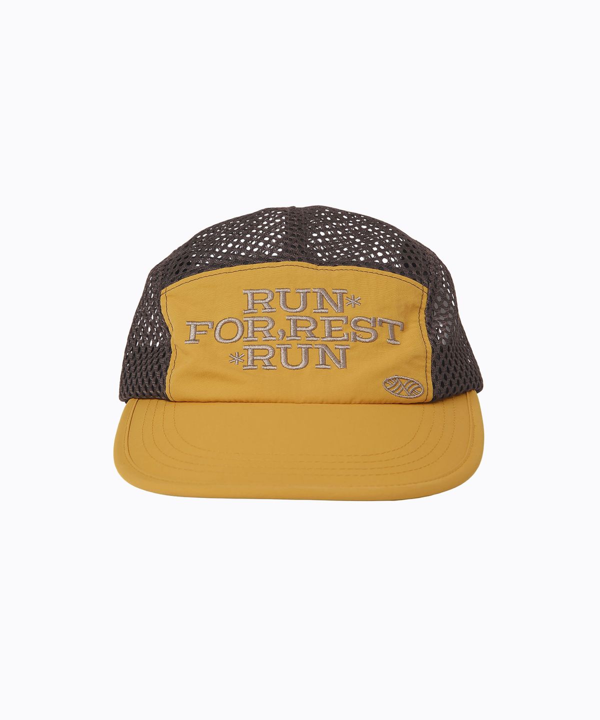 미나수(MENASOO) Run For Rest Run Mesh Camp Cap_Mustard