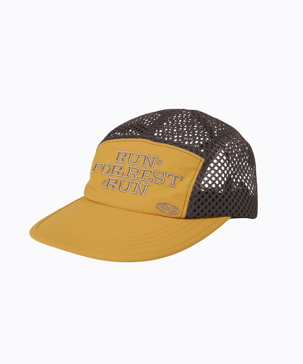 미나수(MENASOO) Run For Rest Run Mesh Camp Cap_Mustard