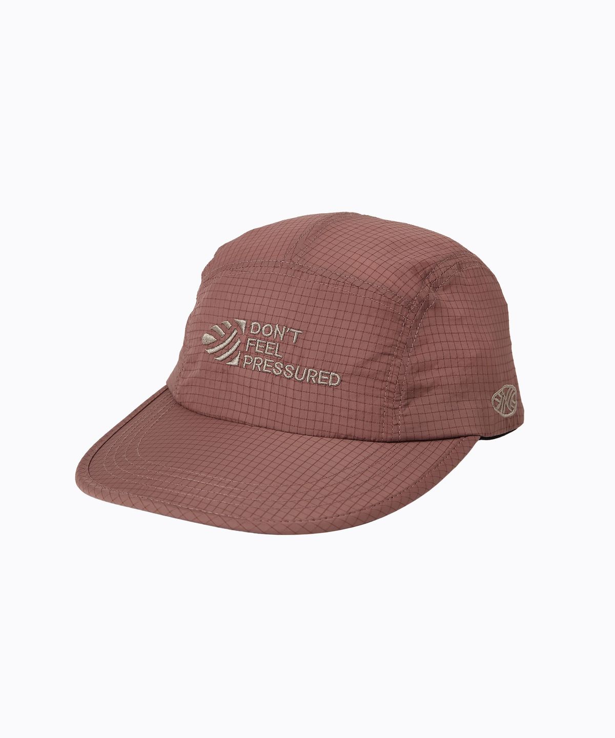 미나수(MENASOO) Dont Feel Pressured Rip Camp Cap_Brick