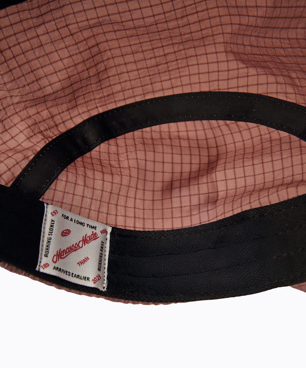 미나수(MENASOO) Dont Feel Pressured Rip Camp Cap_Brick