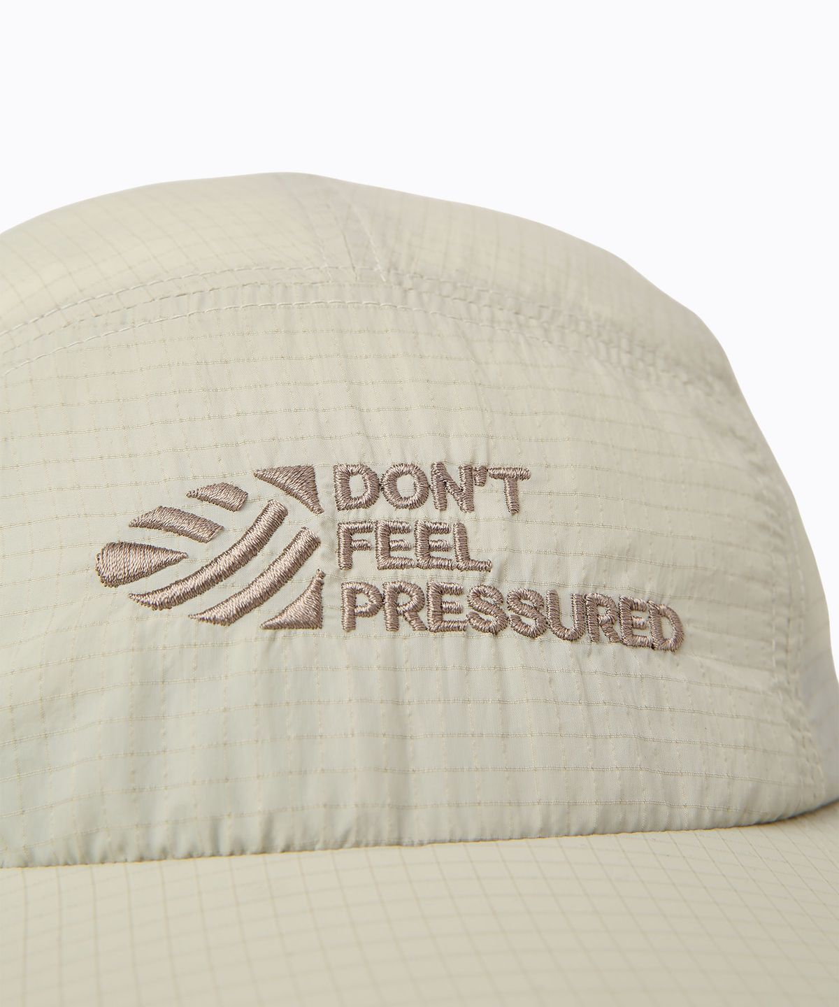 미나수(MENASOO) Dont Feel Pressured Rip Camp Cap_Light Khaki