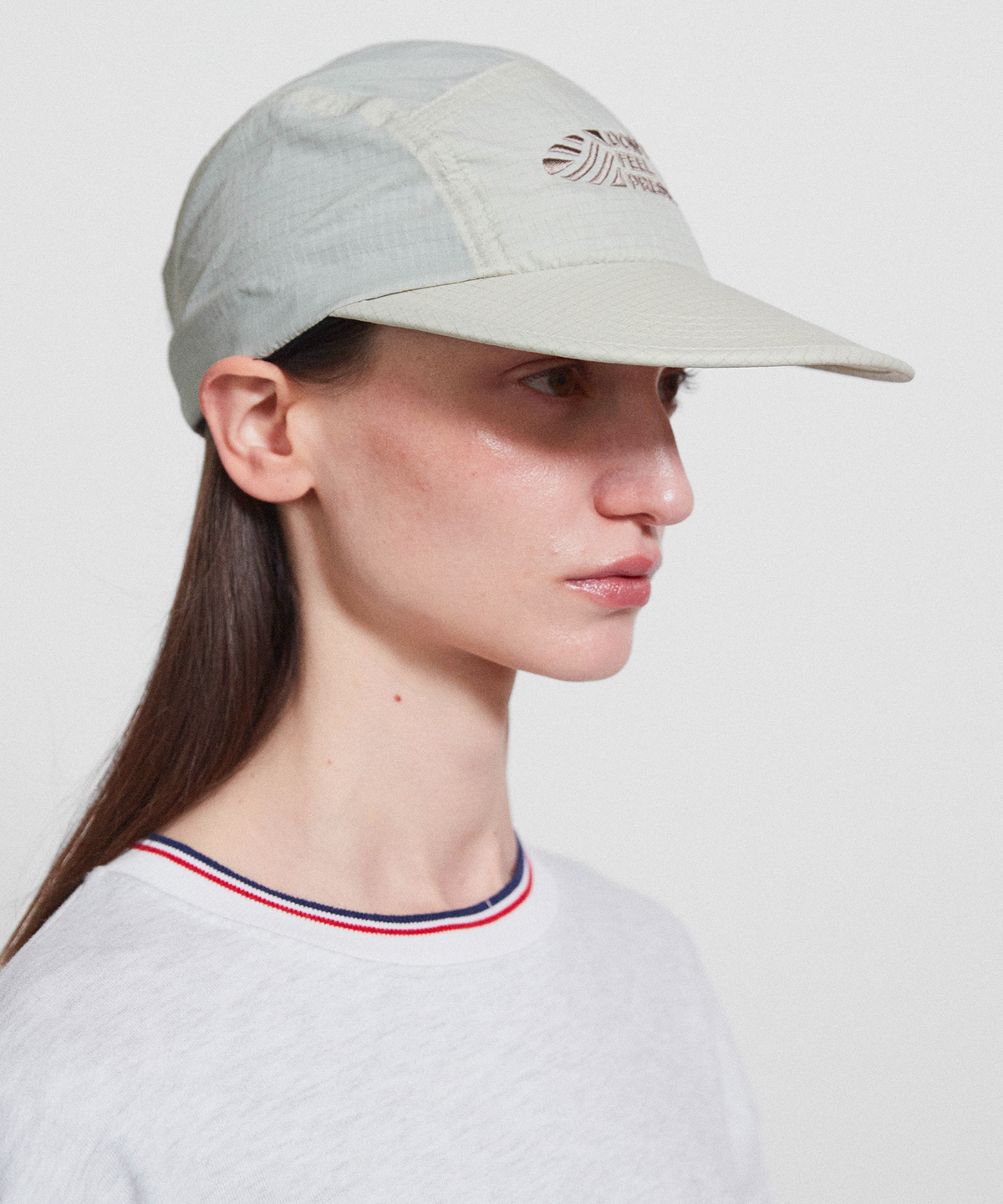 미나수(MENASOO) Dont Feel Pressured Rip Camp Cap_Light Khaki
