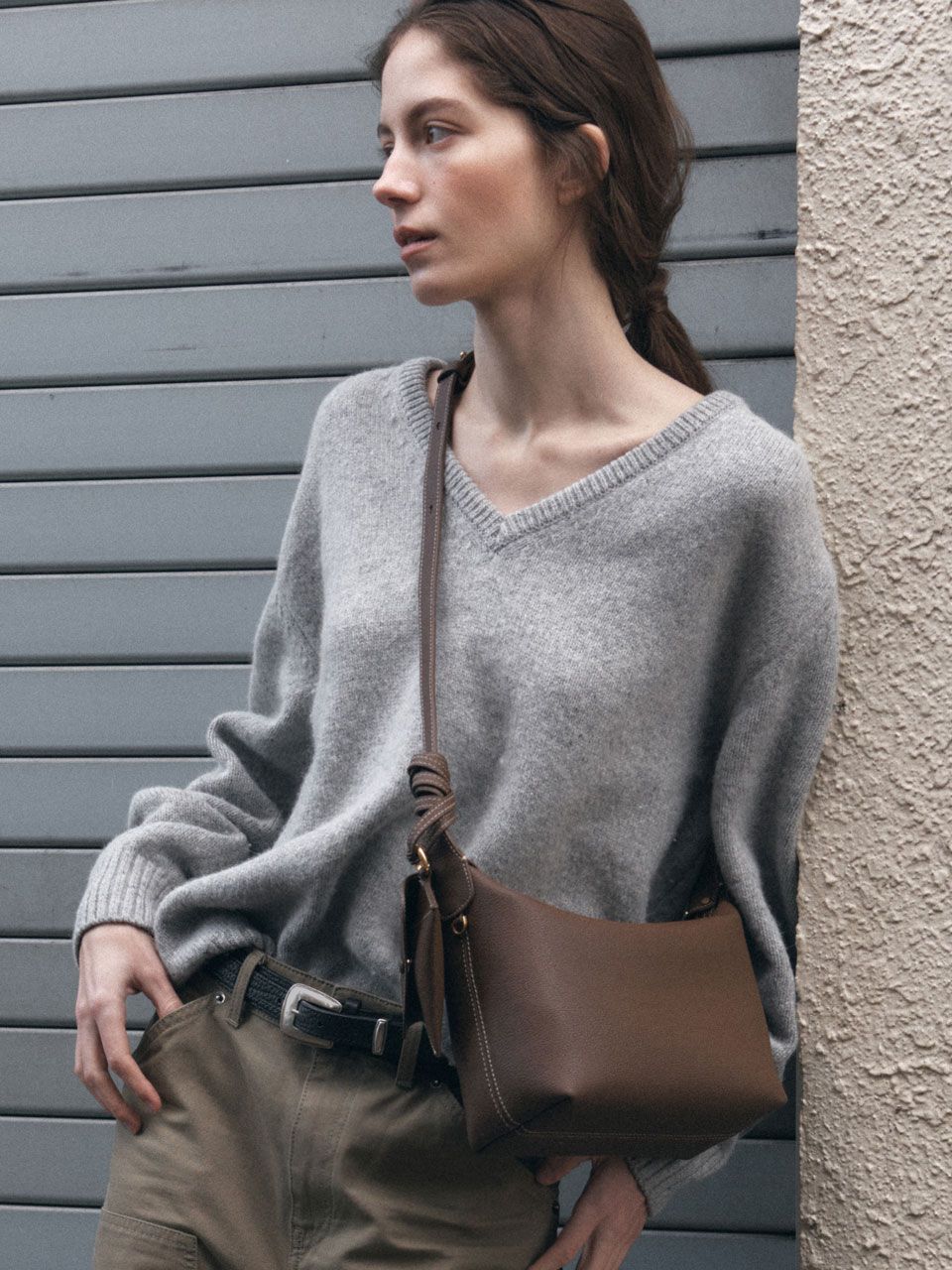 ■DE MERIEL■ Veneta Volume Bag Mocha VENETA MUSINSA | DEMERIEL Veneta Volume Bag Mocha