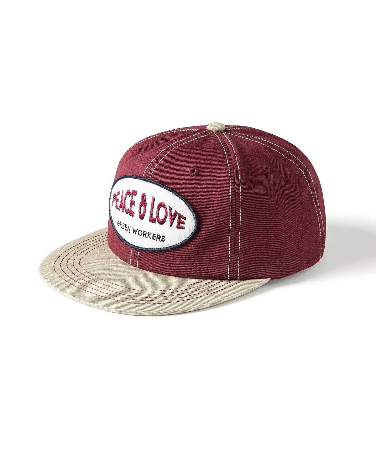 에스파이(ESFAI) PLGW WAPPEN BALL CAP (BURGUNDY)
