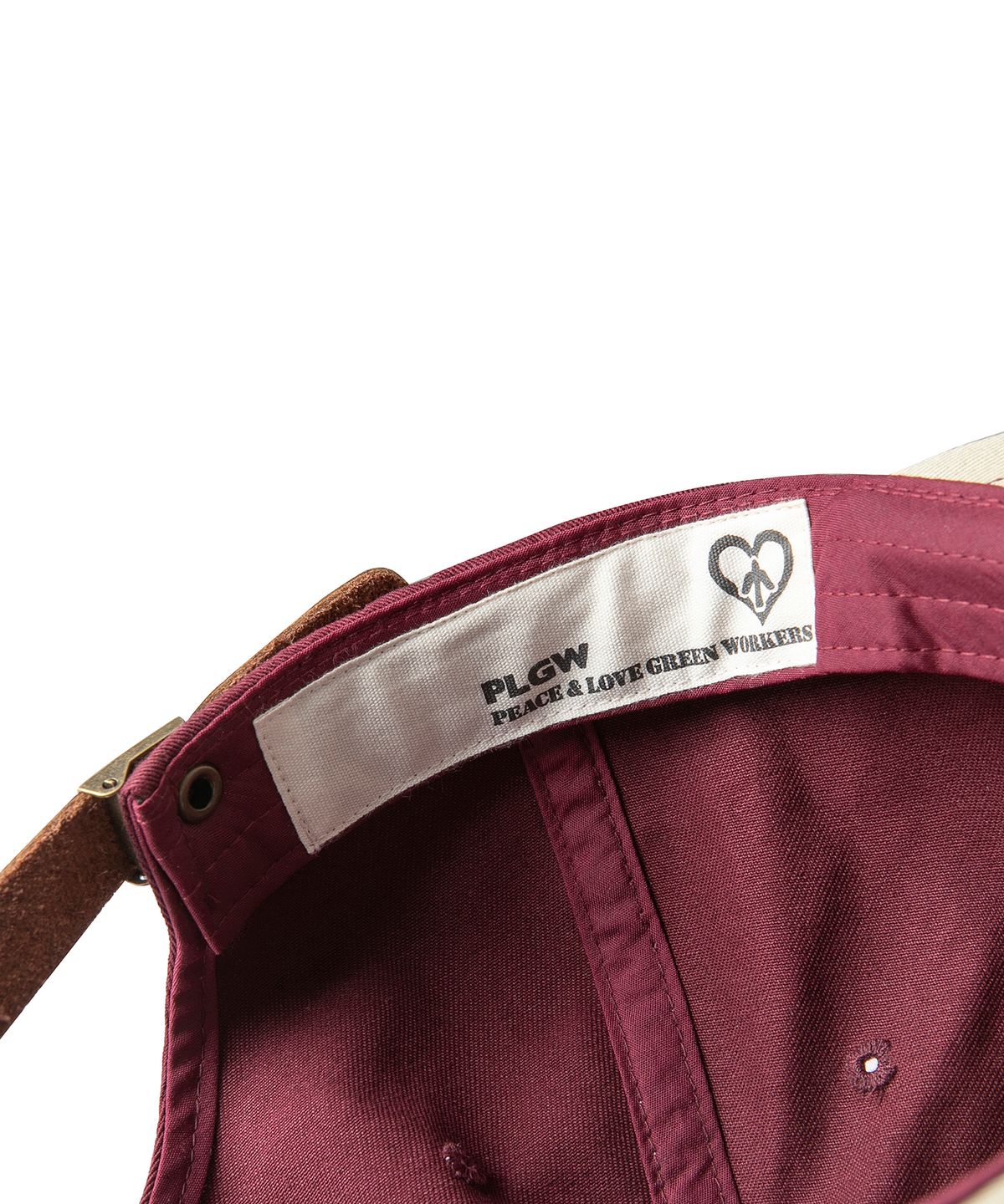 에스파이(ESFAI) PLGW WAPPEN BALL CAP (BURGUNDY)