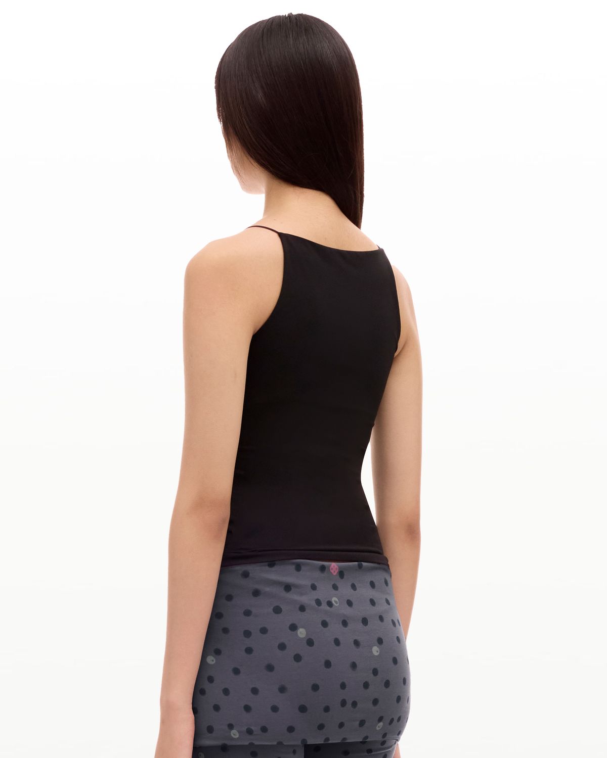 후포(HOOPOE) hoopoe halterneck top_onyx black