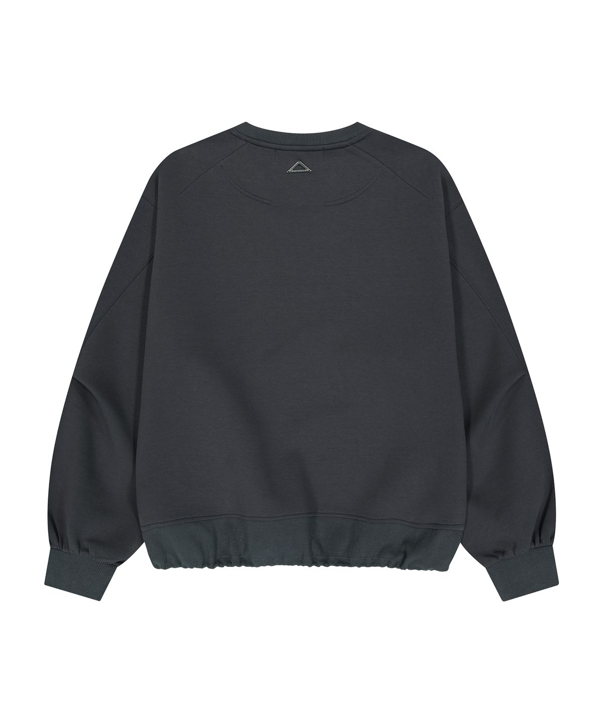 언지미크(UNGIMMICK) SLASH NECK SWEATSHIRT (CHARCOAL)