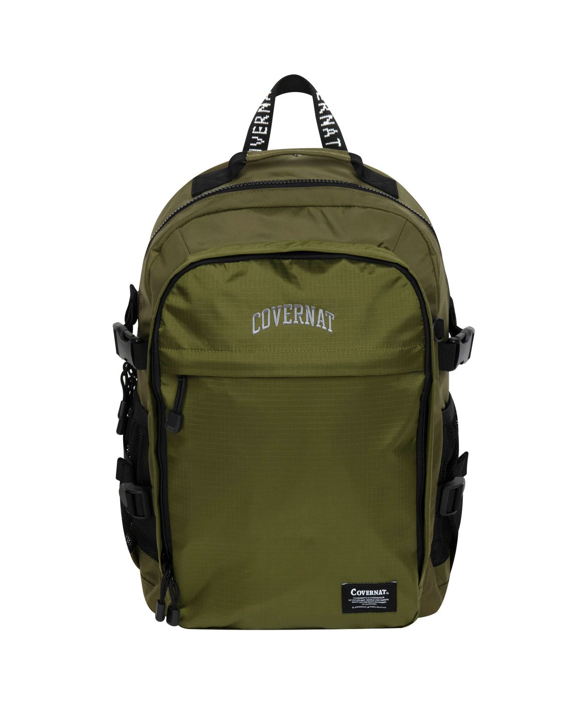 커버낫 키즈(COVERNAT KIDS) 컬리지 로고 백팩 카키 CK2500BP04KH