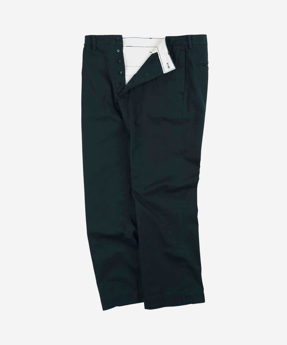 프리즘웍스(FRIZMWORKS) WASHED OFFICER CHINO PANTS _ NAVY
