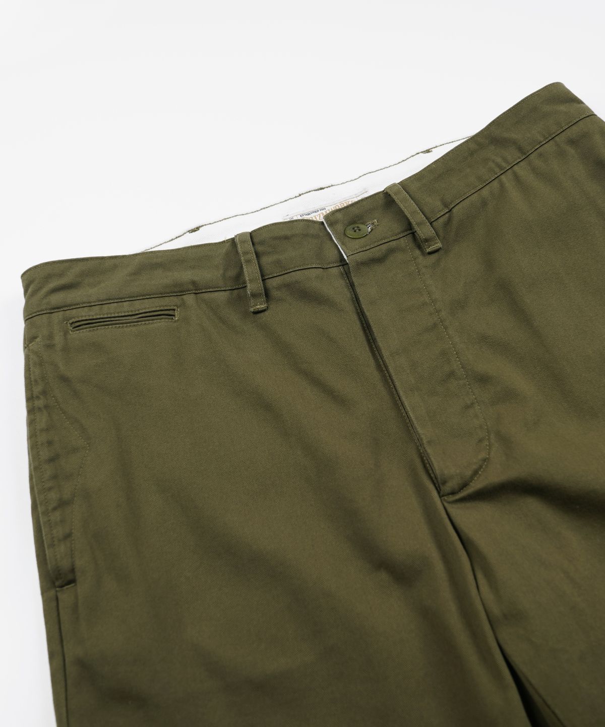 프리즘웍스(FRIZMWORKS) WASHED OFFICER CHINO PANTS _ OLIVE