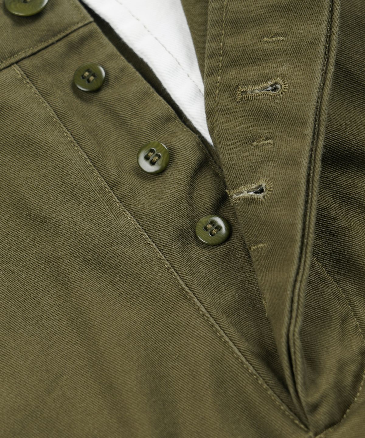 프리즘웍스(FRIZMWORKS) WASHED OFFICER CHINO PANTS _ OLIVE