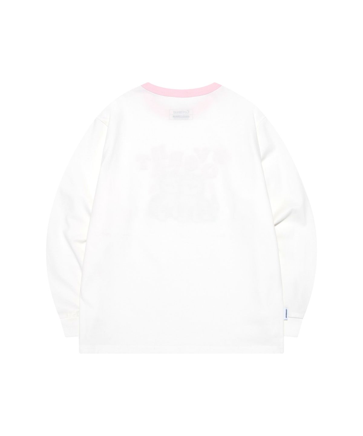 커버낫 키즈(COVERNAT KIDS) KITTEN 그래픽 긴팔 티셔츠 화이트 CK2501LT69WH