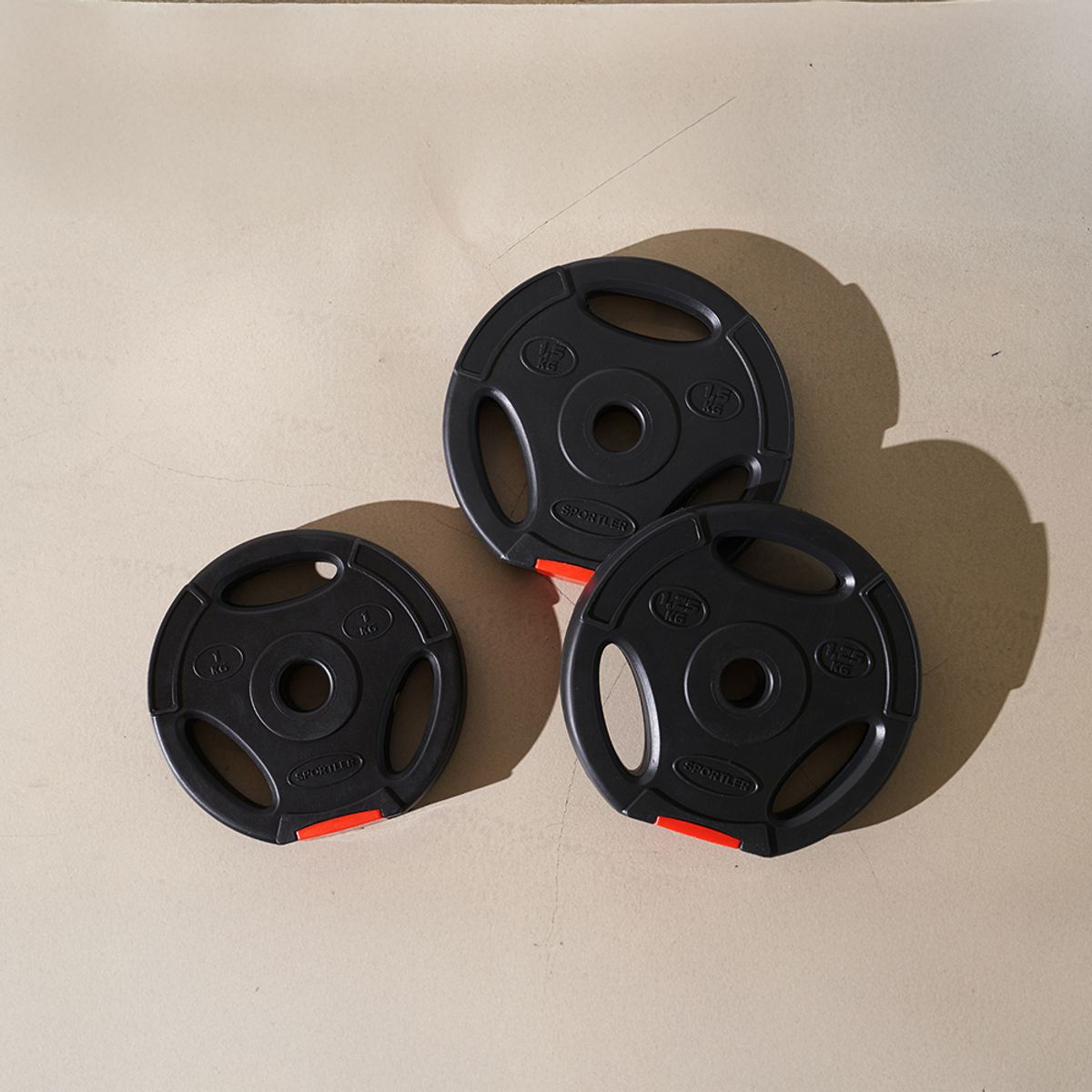 스포틀러(SPORTLER) 경량 블랙원판 세트 1kg~1.5kg
