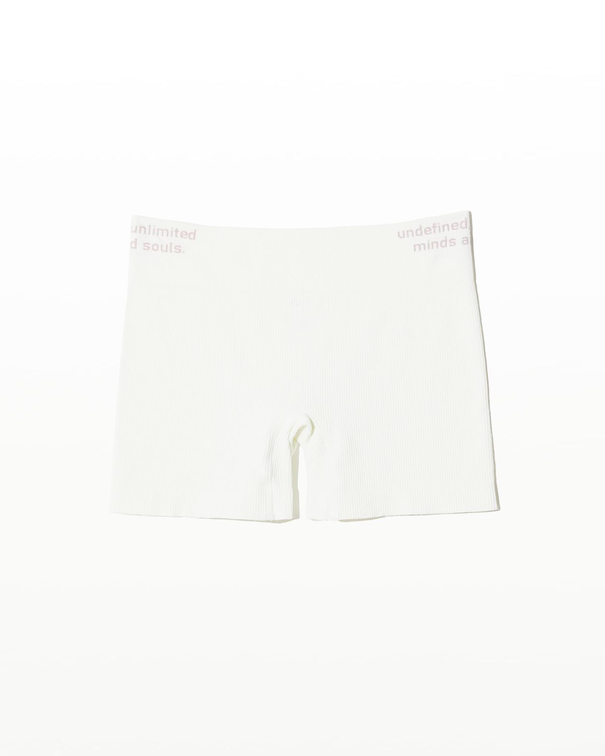 후포(HOOPOE) lettering bralette & boy shorts_pure white
