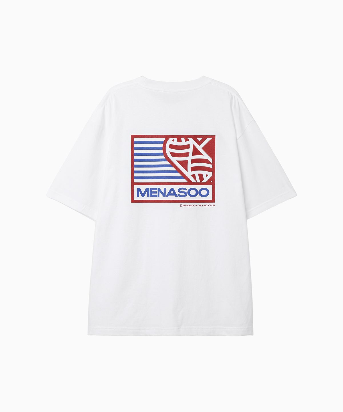 미나수(MENASOO) Mns Hearttrack Graphic T Shirt_White