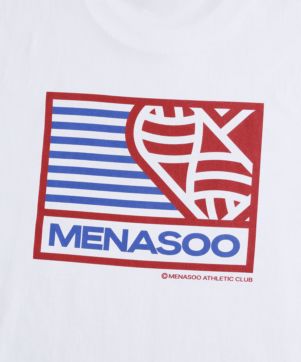 미나수(MENASOO) Mns Hearttrack Graphic T Shirt_White