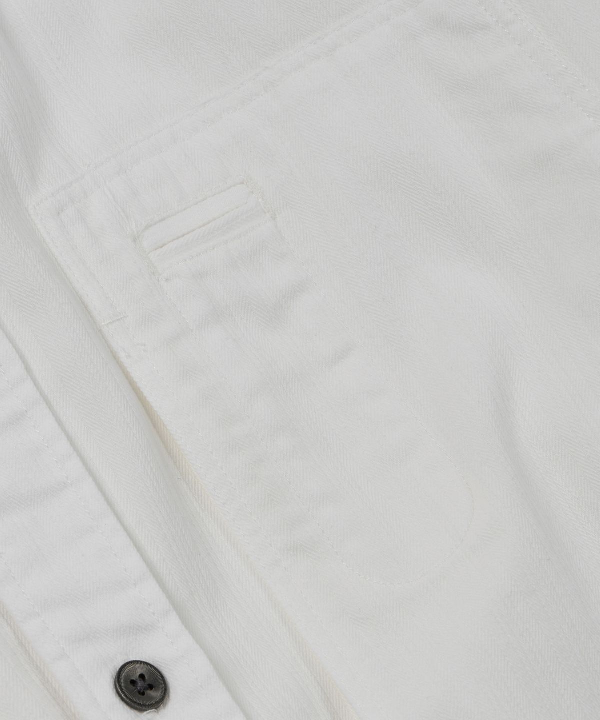 프리즘웍스(FRIZMWORKS) DENIM CARPENTER POCKET WORK SHIRT _ WHITE HBT
