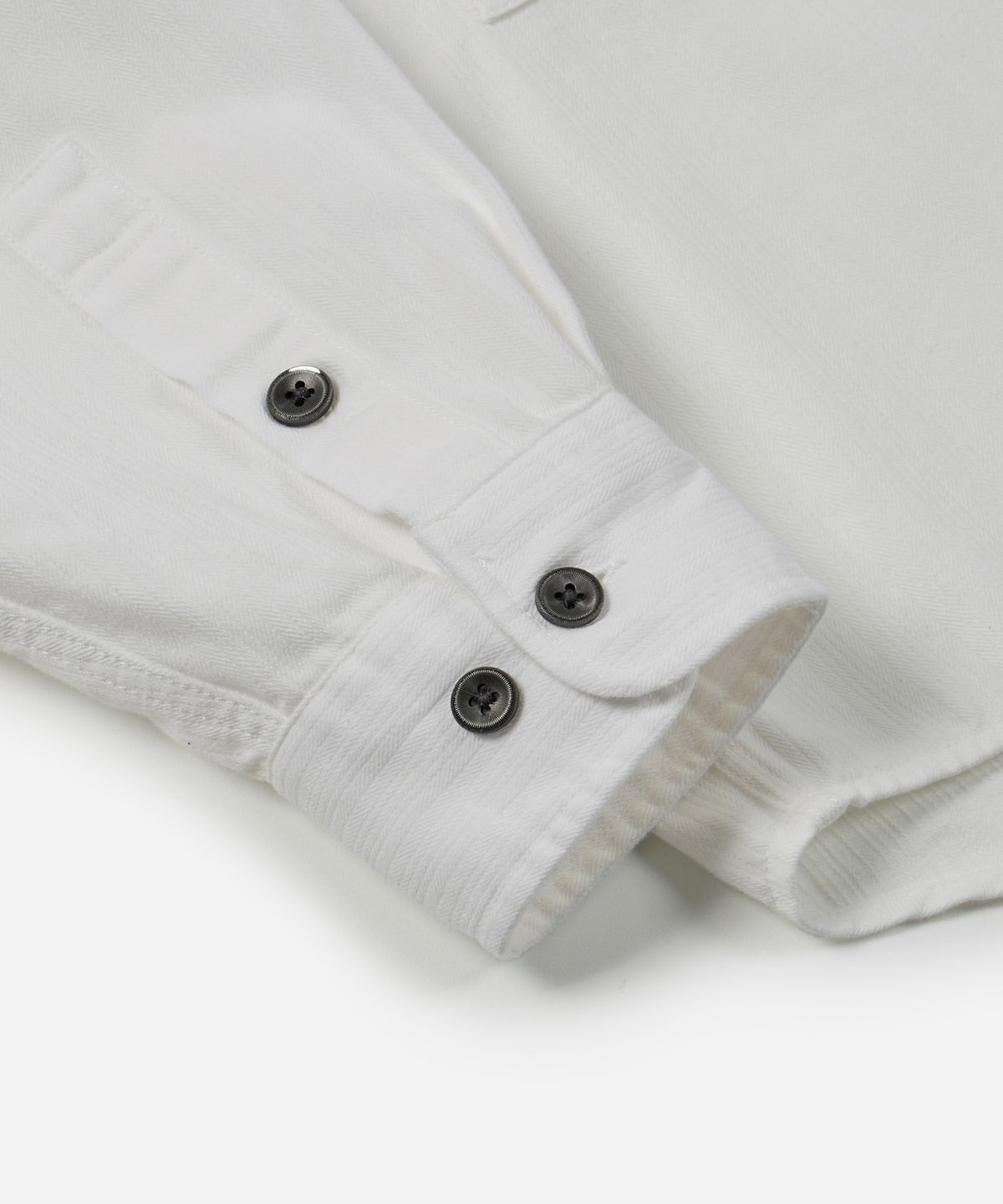 프리즘웍스(FRIZMWORKS) DENIM CARPENTER POCKET WORK SHIRT _ WHITE HBT