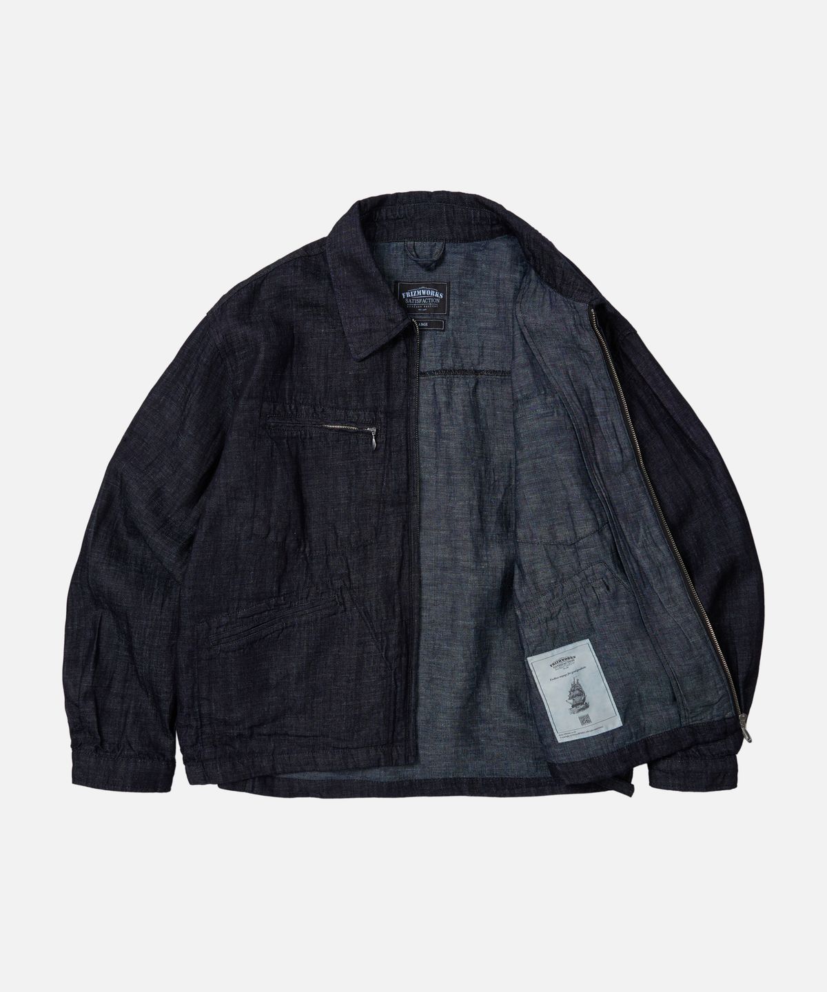 프리즘웍스(FRIZMWORKS) JW LINE SWING TOP _ INDIGO