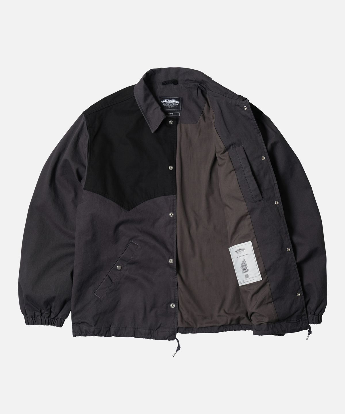 프리즘웍스(FRIZMWORKS) BARSTOW COACH JACKET _ CHARCOAL