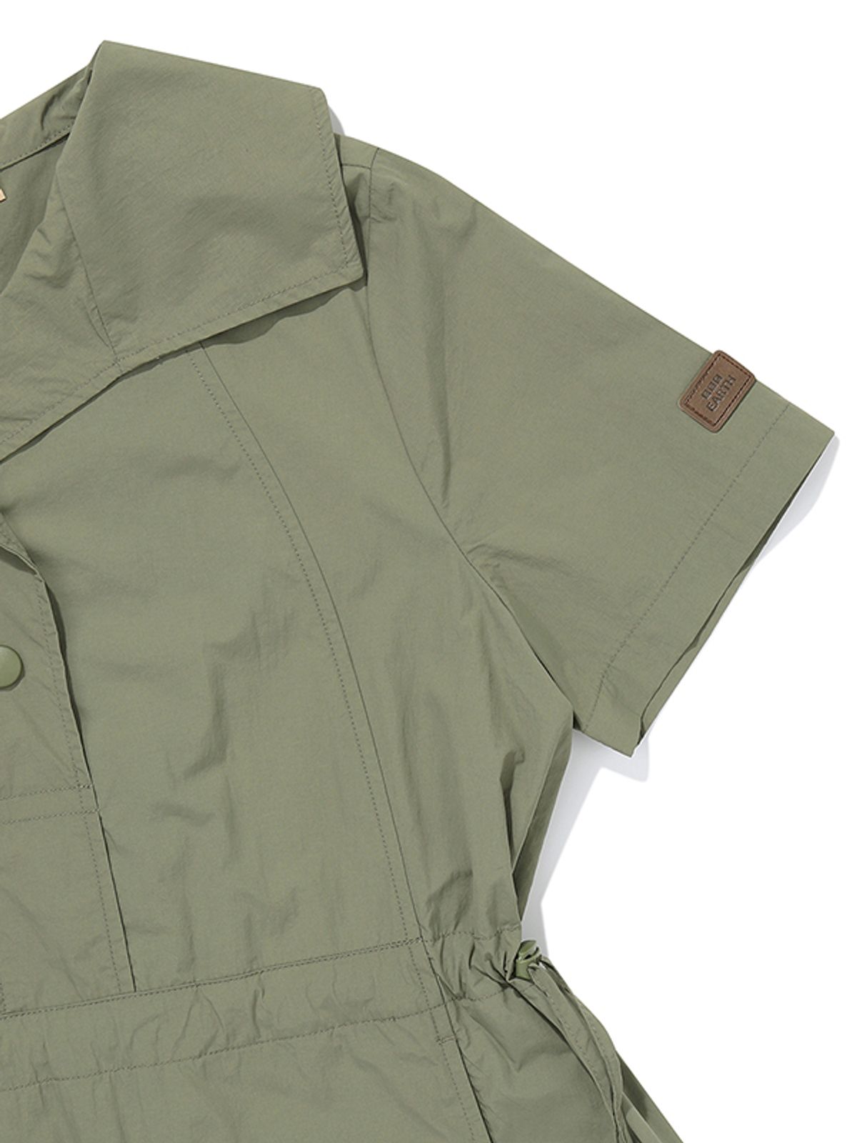 비비씨 어스(BBC EARTH) W 세일러카라 원피스_Ash Khaki