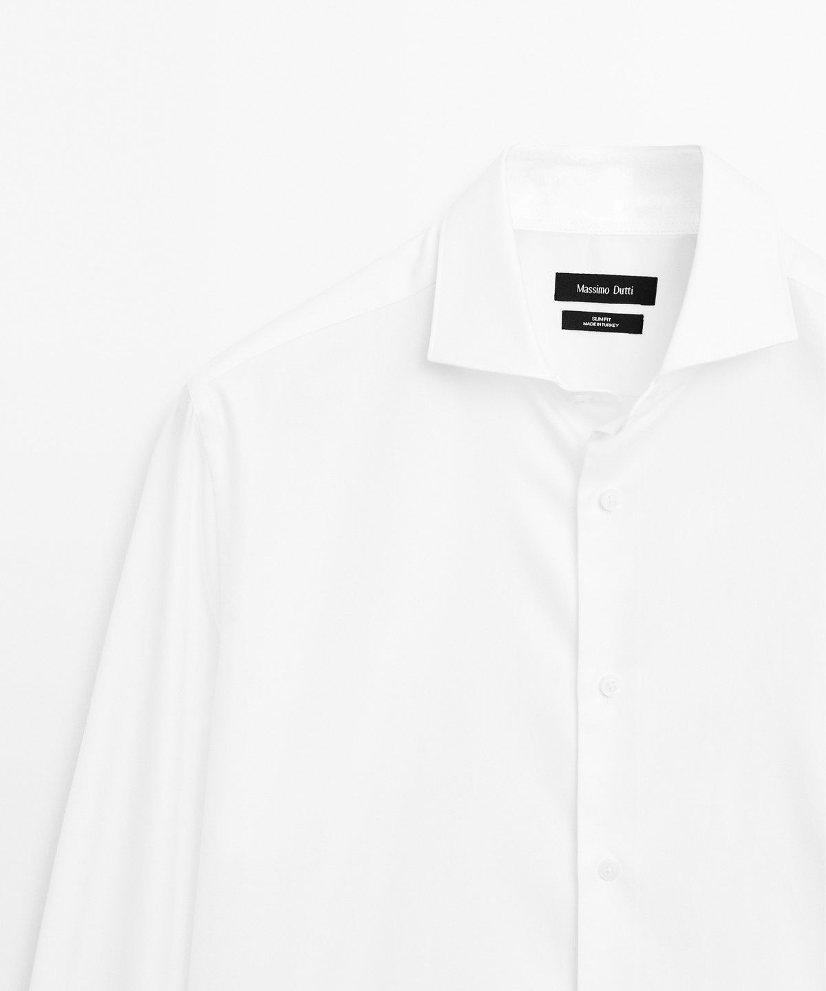 마시모두띠(MASSIMO DUTTI) 100% 코튼 슬림 핏 셔츠