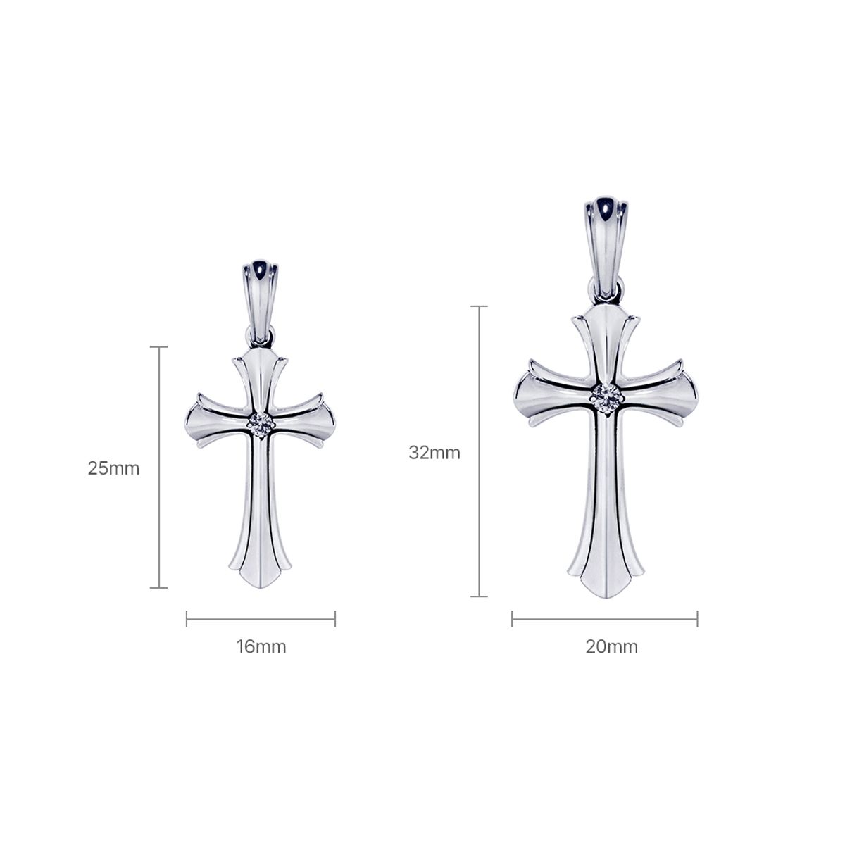 스팅925(STING925) Royal Cross Single Set Pendant