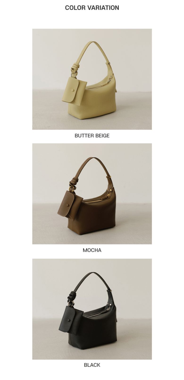 DE MERIEL Veneta Hobo Bag Medium - メルカリ