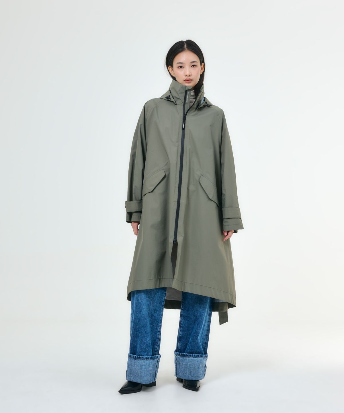웨더웨더(WHETHER WEATHER) 무량 우먼 레인코트 코어컬렉션 카키
