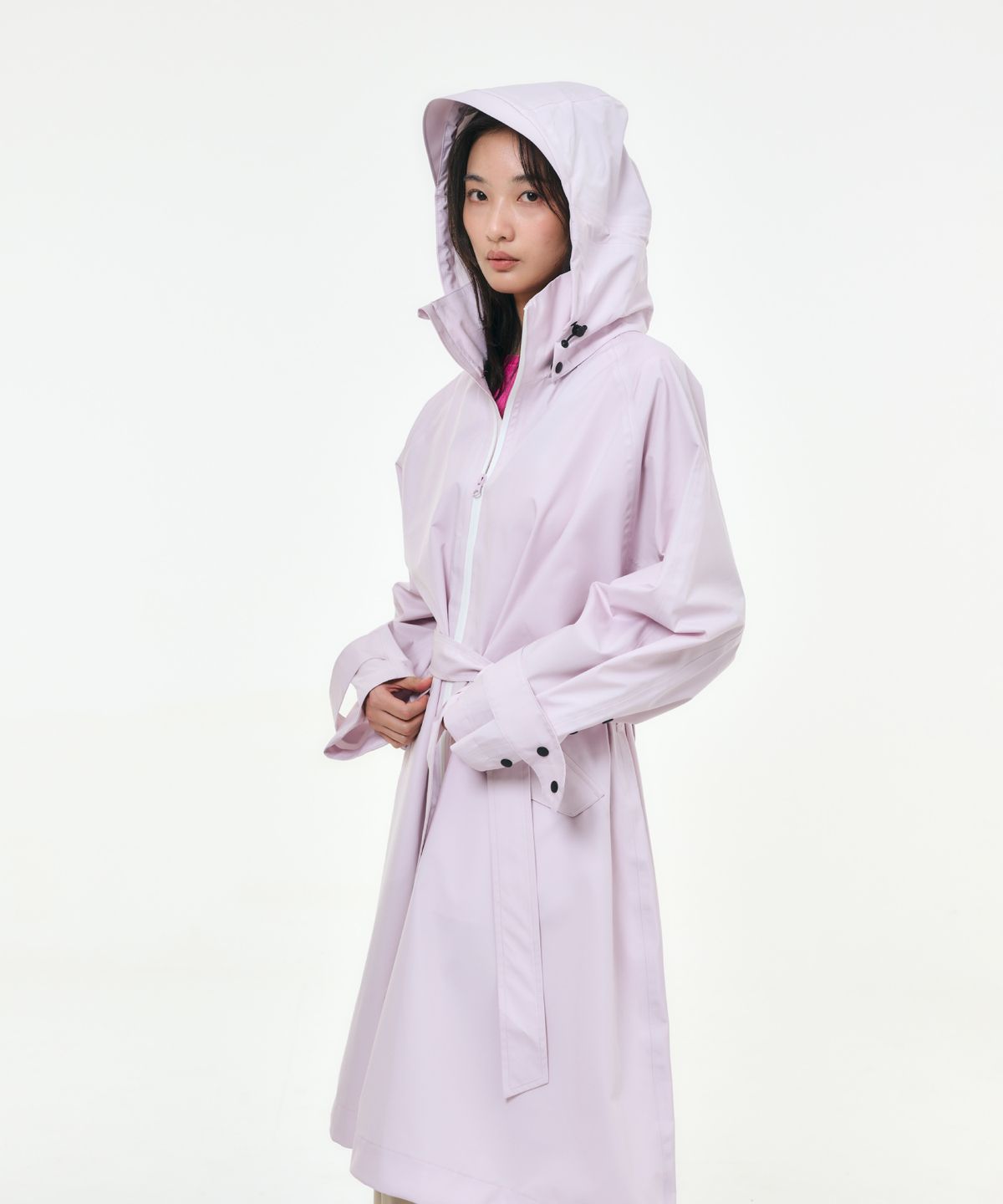 웨더웨더(WHETHER WEATHER) 무량 우먼 레인코트 에센셜컬렉션 라일락